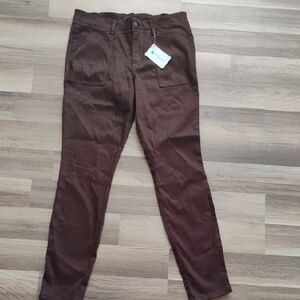 Level 99 Women’s Brown Slim Utility Chinos